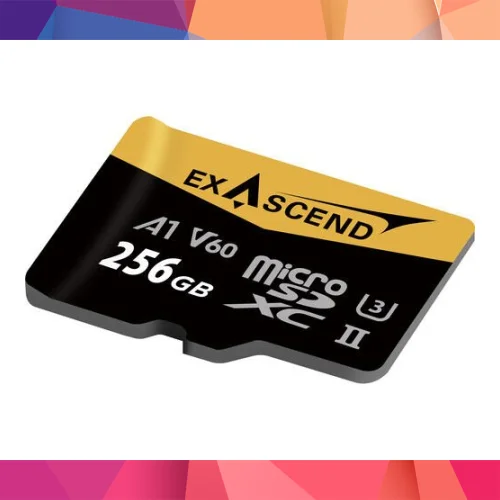 Exascend Catalyst microSD V60, A1 256GB, w/ adapter - 280MB/S Read -180MB/S Write 2