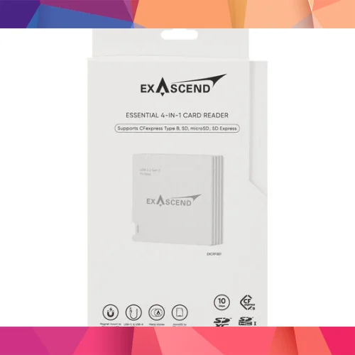 Exascend CFexpress Type B/SD Express/SD/microSD card reader (4in1) 2