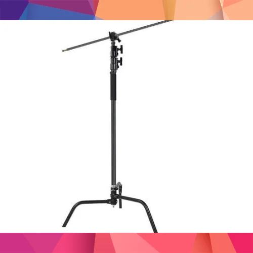 GVM C320 320cm C-Stand & Grip Arm Kit(130cm) (Siyah)
