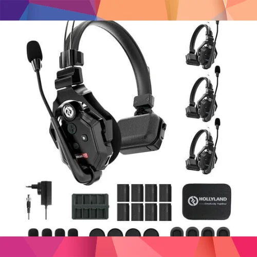 Hollyland Solidcom C1-4S Kablosuz Intercom Sistemi (4 Kullanıcı)
