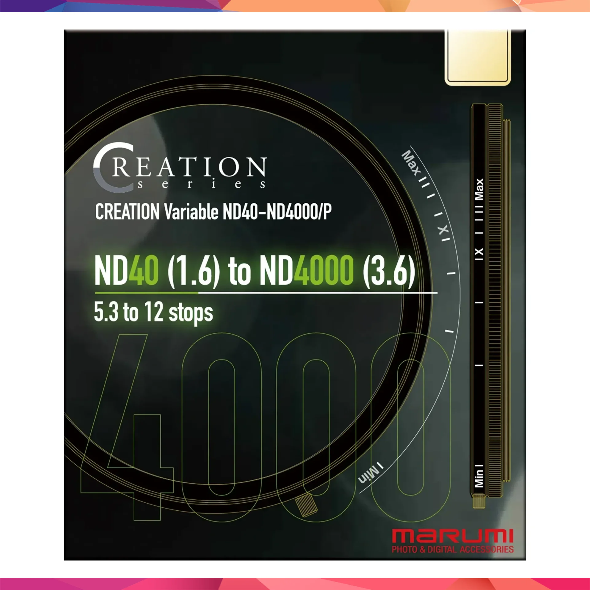 Marumi CREATION Variable ND40-ND4000/P 82 mm 4