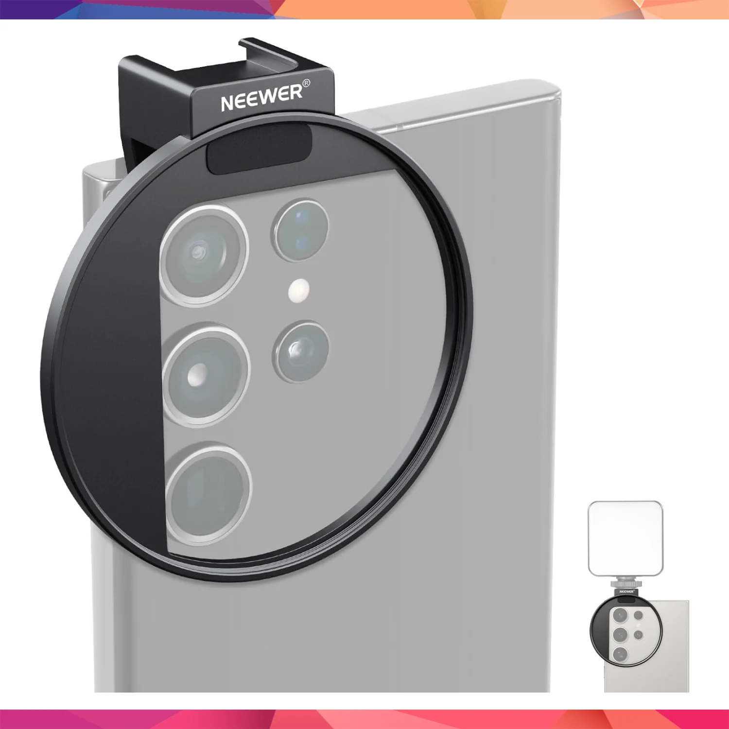 NEEWER LA006 67mm Telefon Filtre Yuvası Klipsi