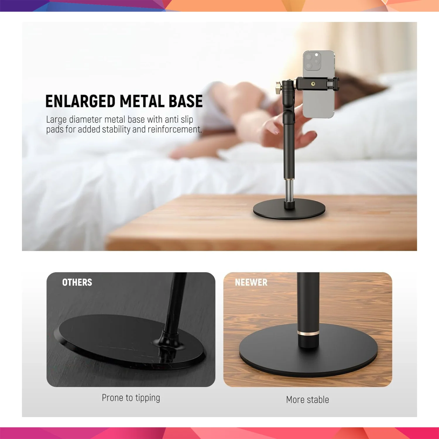 NEEWER MT010 Masaüstü Telefon Standı 4