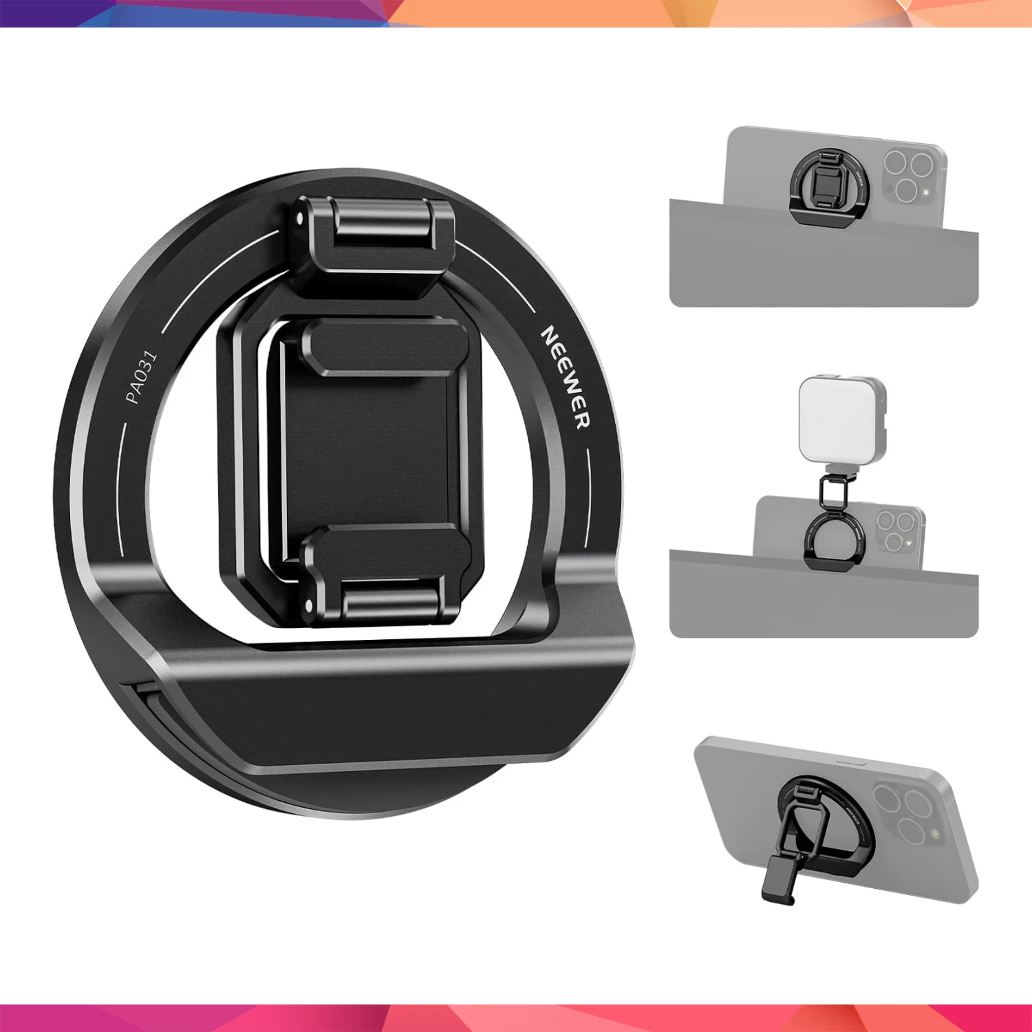 NEEWER PA031 Laptop MagsafeTutucu & Coldshoe Mount