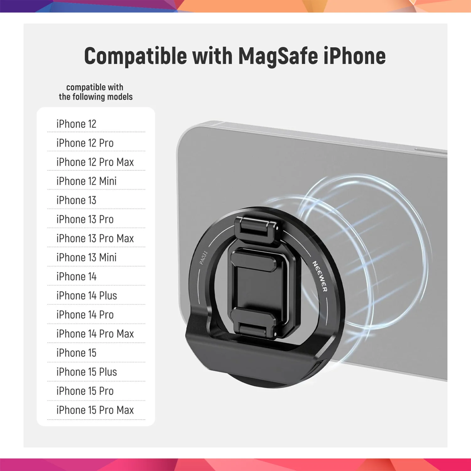 NEEWER PA031 Laptop MagsafeTutucu & Coldshoe Mount 2