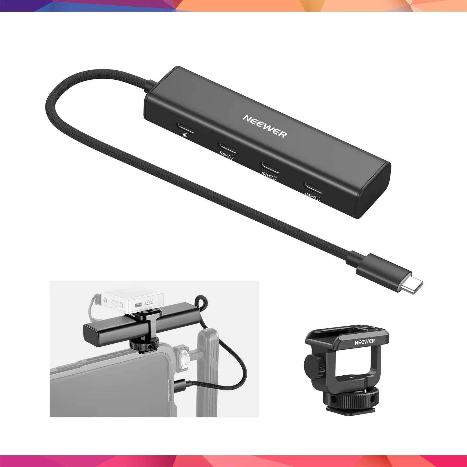 NEEWER PS020E USB-C Hub 4-in-1 10Gbps