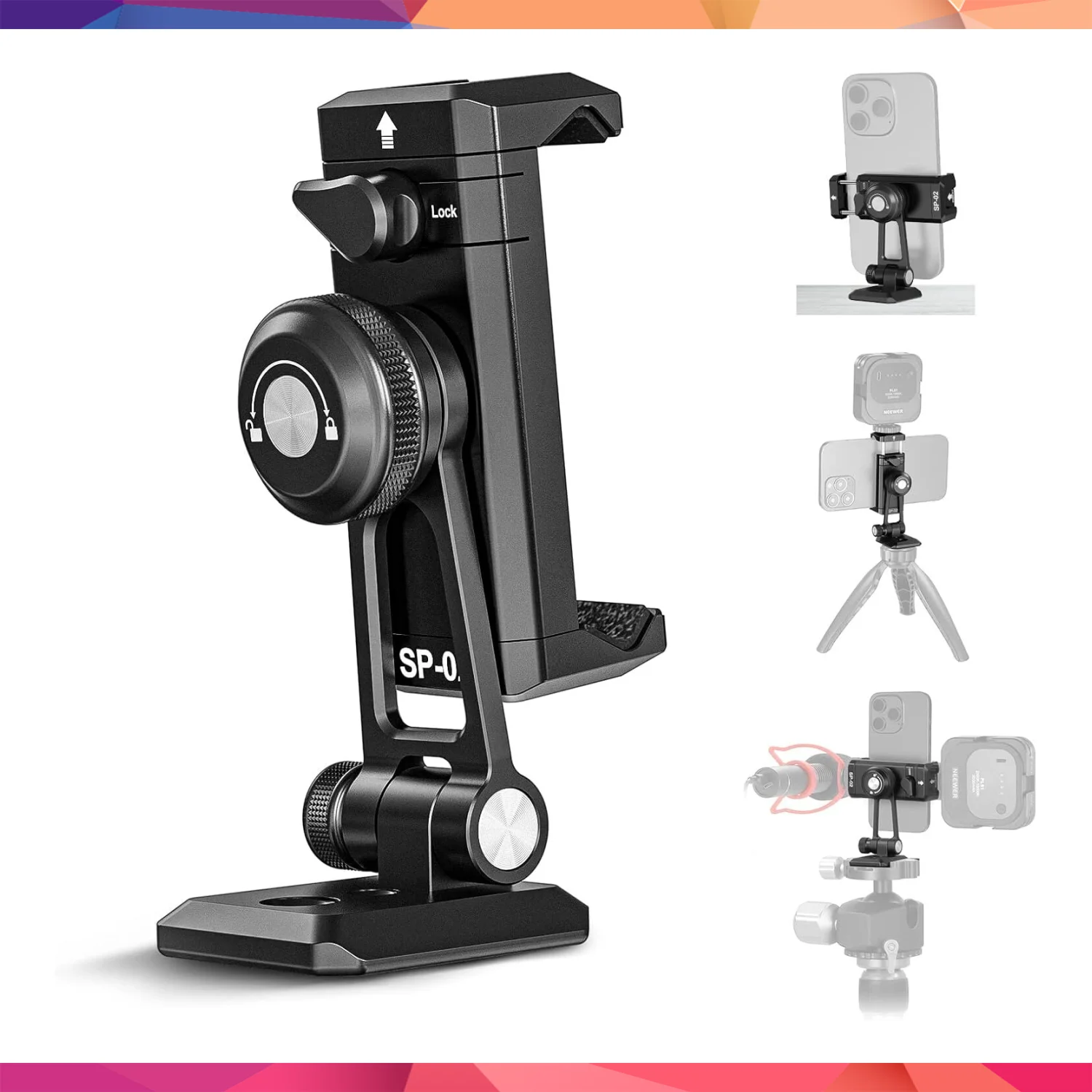 NEEWER SP-02 Akıllı Telefon Tutucu Tripod Montaj Adaptörü
