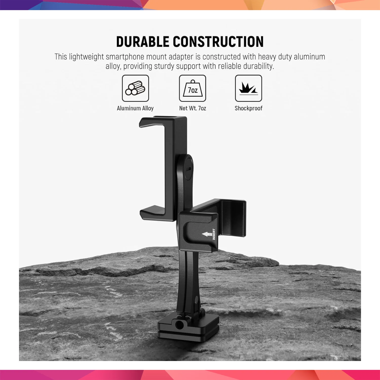 NEEWER SP-08 Metal Telefon Tripod Montaj Adaptörü (Çift Telefon Tutuculu) 3