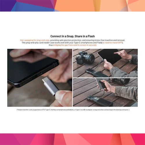 PGYTECH CFexpress CreateMate Card Reader Type A/SD(Classic Black) 4