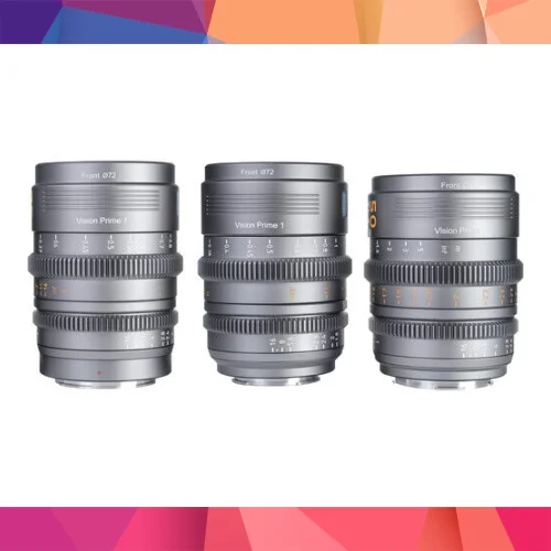 Sirui VP-1 Vision Prime T1.4 Full-Frame Multi-Mount Cine 3'lü Lens Kit